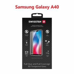 Swissten sklo ultra durable 3D full glue glass Samsung a405 Galaxy a40 černé; 64701815