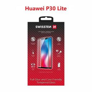 Swissten sklo  full glue, color frame, case friendly  Huawei P30 Lite černé; 54501723