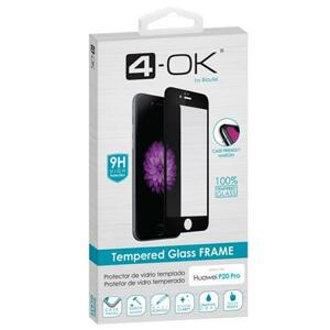 4-OK ochranné temperované sklo 4-OK case friendly Huawei P20 černé; 75501508