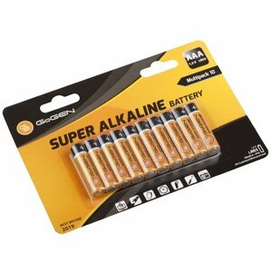 GoGEN Alkalické baterie, SUPER ALKALINE AAA (LR03); GOGR03ALKALINE10