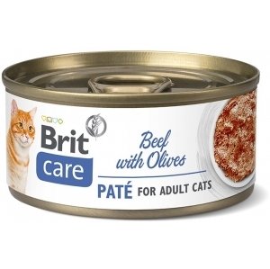 Brit Care Cat konz  Paté Beef&Olives 70g; 110651
