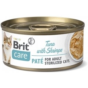 Brit Care Cat konz  Paté Sterilized Tuna&Shrimps 70g; 110650