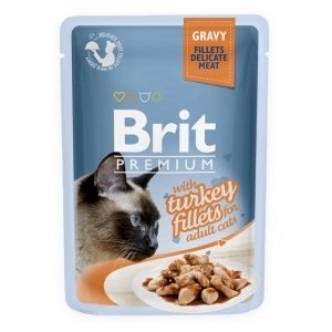 Brit Premium Cat D Fillets in Gravy With Turkey 85g; 88128