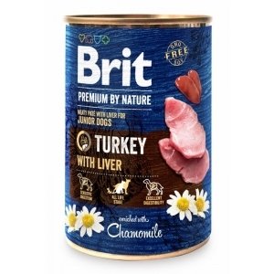 Brit Premium Dog by Nature  konz Turkey & Liver 400g; 103469