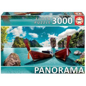EDUCA Panoramatické puzzle Phuket, Thajsko 3000 dílků; 134734