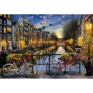 EDUCA Puzzle Romantický Amsterdam 2000 dílků; 118376