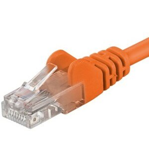 PremiumCord Patch kabel UTP RJ45-RJ45 CAT6 0.25m oranžová; sp6utp002E