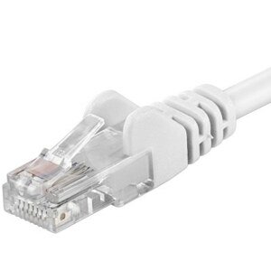 PremiumCord Patch kabel UTP RJ45-RJ45 level 5e 0.25m bílá; sputp002W