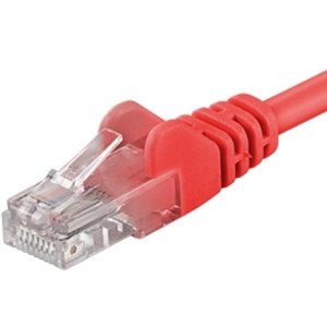 PremiumCord Patch kabel UTP RJ45-RJ45 CAT6 0.25m červená; sp6utp002R
