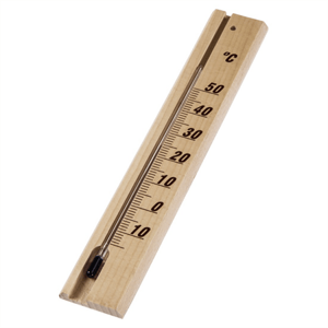Hama analogový teploměr, vnitřní, dřevěný, 20 cm; 186401