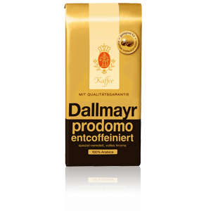 Dallmayr prodomo entcoffeiniert (bez kofeinu), mletá, 500g; KAVA