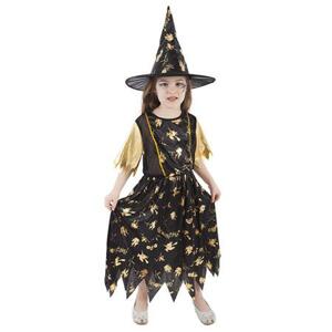 Rappa Dětský kostým čarodějnice/Halloween (S); 423121