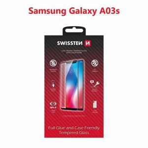 Swissten sklo full glue, color frame, case friendly Samsung A037G Galaxy A03S černé; 54501806