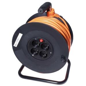 PremiumCord Prodlužovací kabel 230V 50m buben, průřez vodiče 3x1,5mm2; ppb-01-50