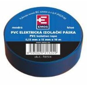 PremiumCord Izolační páska PVC 15/10 modrá; zvpep04
