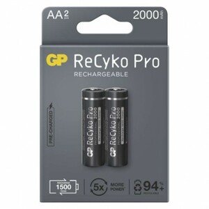 Nabíjecí baterie GP ReCyko Pro Professional AA (HR6) 2 ks v blistru; 1033222200