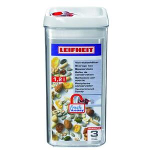 Leifheit 31210 Dóza na potraviny FRESH & EASY hranatá 1200 ml; 4006501312105