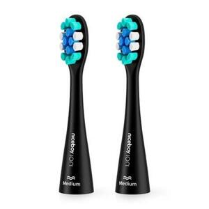 Niceboy ION Sonic toothbrush heads 2 pcs Medium black; sonic-medium-black