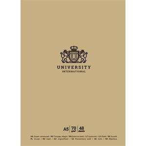 SHKOLYARYK Sešit "University International", mix motivů, linkovaný, A5, 48 listů A5-048-5210L; SB485210L