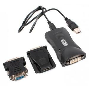 PremiumCord USB 2.0 adapter na DVI + VGA (pro až 6 monitorů) HiRes; kuvga02