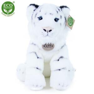 Rappa Plyšový tygr bílý sedící 30 cm ECO-FRIENDLY; 942134
