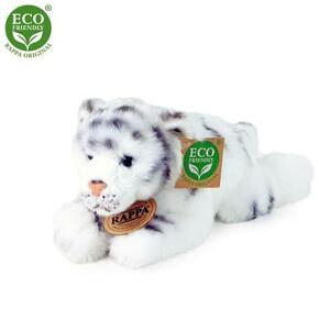 Rappa Plyšový tygr bílý ležící 17 cm ECO-FRIENDLY; 203518