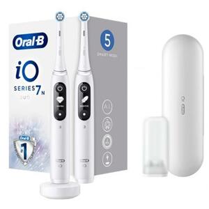 Oral-B iO Series 7 White Alabaster DUO elektrický zubní kartáček 2 ks; 10PO010353