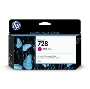 HP 728 130-ml Magenta DesignJet Ink Cartridge; F9J66A