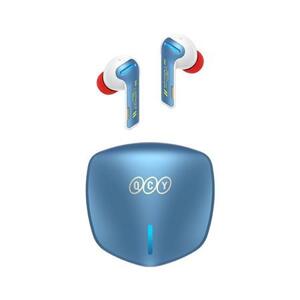 QCY G1 bezdrátová herní sluchátka s dobíjecím boxem,Bluetooth 5.2,  modro-červená; G1 blue/red