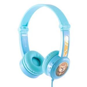BuddyPhones Travel, dětská cestovní skládací sluchátka, modrá; BP-TRAVEL-BLUE