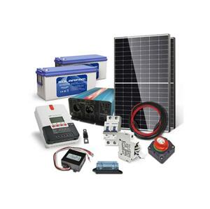 Solarfam Solární sestava ostrovní 750Wp, 24V, baterie 200Ah, měnič 230VAC 2000W; 4280335