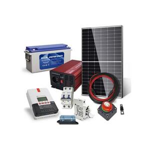 Solarfam Solární sestava ostrovní 375Wp, 12V, baterie 150Ah, měnič 230VAC 1000W; 4280340