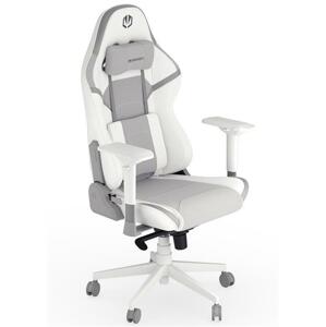 Endorfy herní židle Scrim OWH kombinace textil kůže bílá; EY8A007