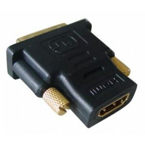 GEMBIRD redukce HDMI na DVI, F/M, zlacené kontakty, černá; A-HDMI-DVI-2